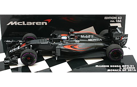 ミニカー新着情報 マクラーレン ホンダ Mp4 31 フェルナンド アロンソ モナコgp 16 1 43 ミニチャンプス